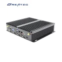 ZC-G52-ITX45U conception sans ventilateur de qualité industrielle PC embarqué à bord i3 i5 i7, ports 5 * RS232, 1 * RS232/422/485,1 * port VGA, 1 * HDMI,2 * port Lan